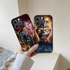 Skeleton Rock Band Fashion Phone Case Tempered Glass For iPhone 13 15 14 12 11 Pro Max Plus Mini X XR XS 8 7 6s SE2020 Coque