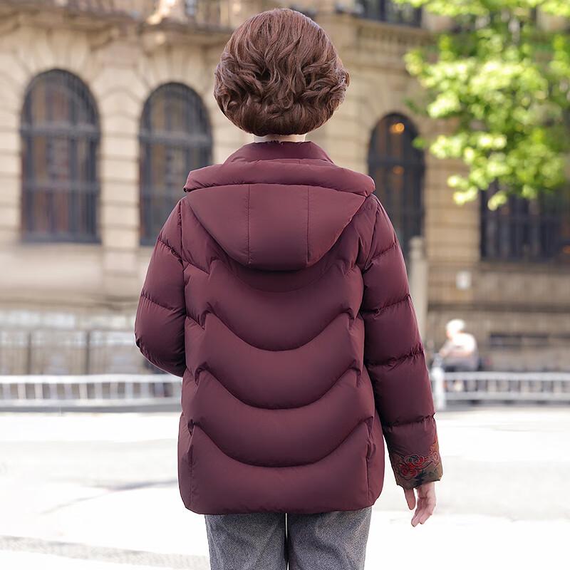 SNOWFLYING Women's Elegant New Chinese Style Hooded Duck Down Jacket