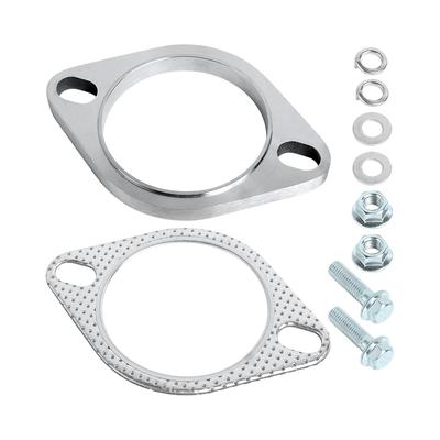 2 Bolt 304 Stainless Steel Exhaust Flange Connection Kit 51mm 63mm76mm Exhaust Flange & Gasket Connection Set with Bolts