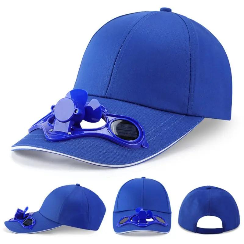 Solar Fan Hat for Men Women - Sun Protection Summer Cooling Cap with USB Rechargeable Fan, UV Sunshield, Adjustable & Breathable