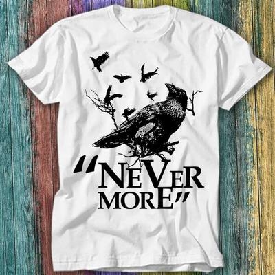 Nevermore Edgar Allen Poe Der Rabe T-Shirt Top Tee 380