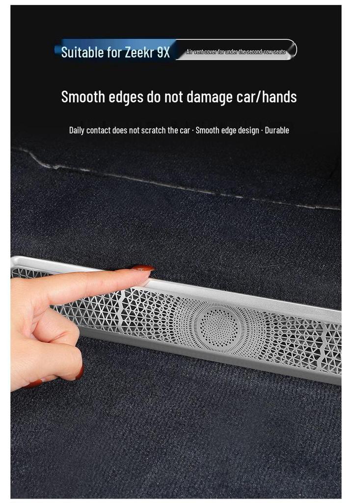 Zeekr 9X Seat Air Vent Anti-Clog & Anti-Dust Cover - Decorative Accessory