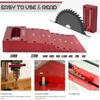 Aluminum Alloy Height Gauge Blocks Metric Setup Calibration Setup Blocks Stackable Design Size Markings Measuring Tools