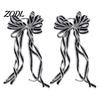 Hanging Bows for Christmas Trees 2 Pcs Velvet Bows, Shiny Bow Tree Decoration Vintage Style Topper Wreath, Garland, Xmas Party, Wedding, Baby Shower,