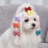 16pcs Mini Size Dog Bow Tie Multicolor Pet Bow Clip Durable Cat Hair Accessory  Small Pet