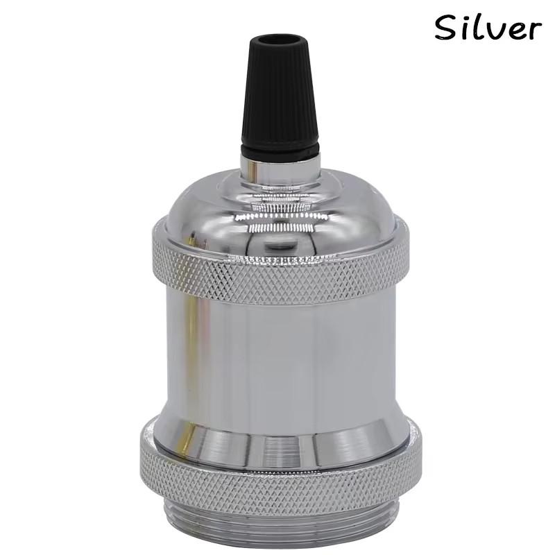 

E27 Ретро Потолочные Подвесные Светильники Основание Винтажная Люстра Подвесные Лампы Держатель Спальня Индустриальный Лофт Внутреннее освещение Декор серебряный