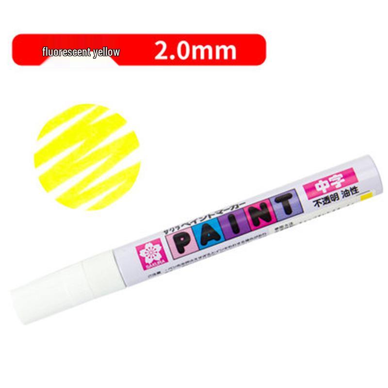Japan Sakura Gold & White Oil-Based Paint Pen Set for Black Card Art & Drawing