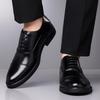 Hot selling men's leather shoes Leisure business and comfortable styles Groom's wedding party Plus Size Derby shoes