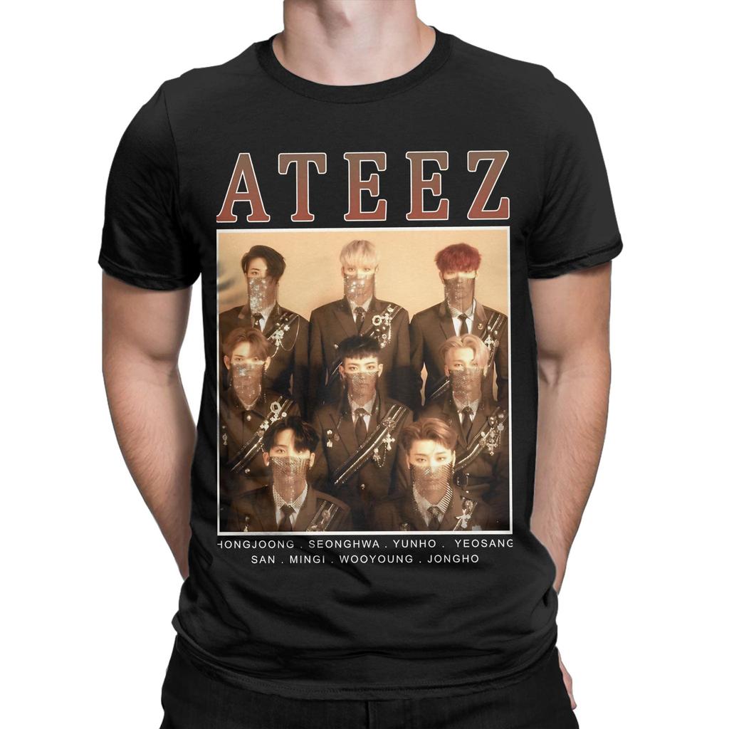 aATEEZ Vintage Retro Band Style 90s Wonderland Graphic 100 Cotton TShirt aAteez Tees Tops For Unisex