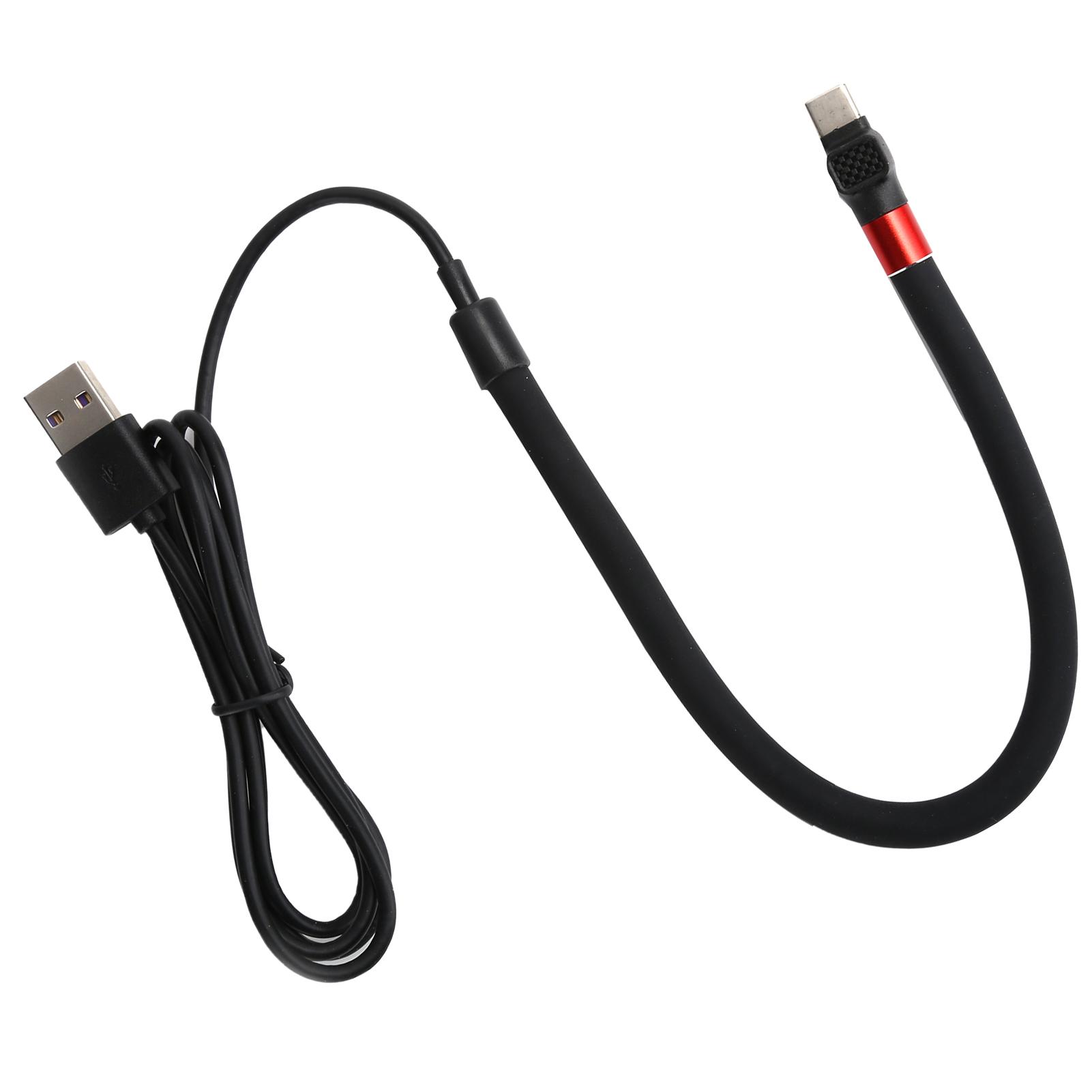 

Mobile Phone Stand Up Fast Charging Cable Flexible Phone Desktop Holder TypeC Data Cord(Black ) чёрный