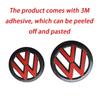 New 2Pcs Car Front Grill/Rear Emblem Lid Covers Logo Sticker For Volkswagen VW POLO Scirocco GOLF 5 6 7 8 MK5 MK6 MK7 MK8 s
