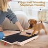 Dog Nail Scratch Board Nail Trim Pad Pull-Out Wooden Pet Scratching Board Toy Built-in Treat Box Dog Sandpaper Board Scratcher