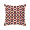New Color-blocking Geometric Pillow Case, Peach Leather Velvet Cushion Sofa Cushion Cover, Splicing Living Room