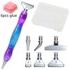 Harz Diamantmalerei Stift Diamantmalerei Werkzeug und Zubehör Punktbohrer Stift mit Metallspitzen Handwerk Nagelkunstwerkzeuge