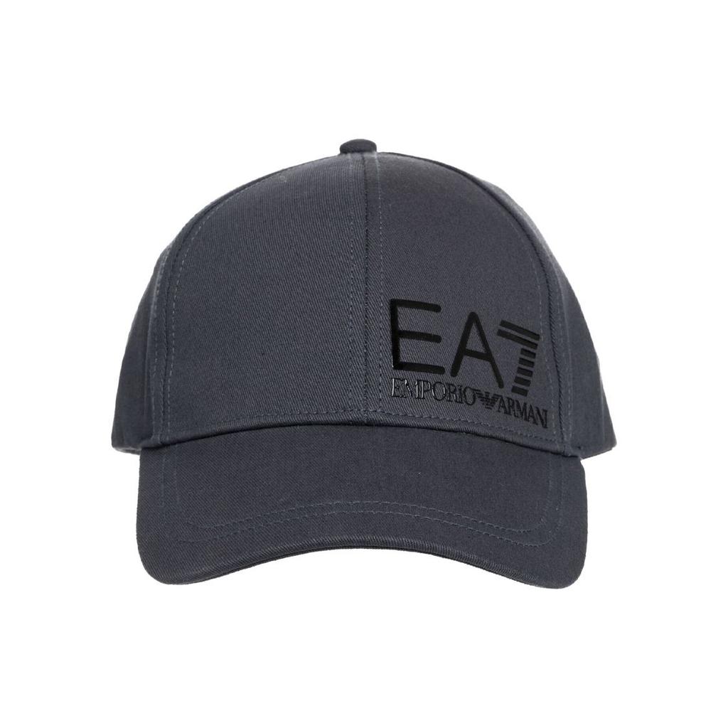 Emporio Armani Letter Logo Cotton Baseball Cap Men Caps Gray 247088CC01027244