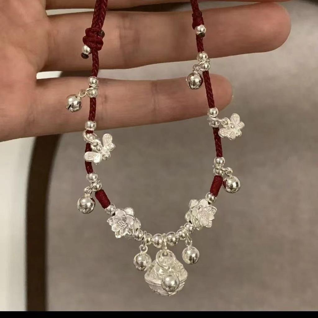 PANJBJ 925 Silver Color Mosubi Zircon Anklet For Women Girl Simplicity Retro Exquisite Jewelry Birthday Gift Dropshipping