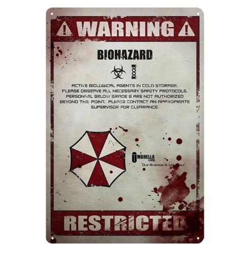 

1pResident Evil Movie Metal Poster Tin Sign 20x30cm Plate aluminum 20x30cm