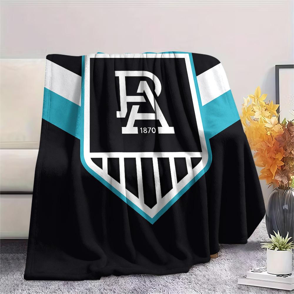 

Port Adelaide Print Flannel Blanket, High quality Comfortable for All Seasons, Home Decor, Warmth and Comfort, Perfect for Christmas Gifts 80cm x 120cm