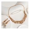 European & American Fashion Crystal Necklace and Earrings Set for Brides