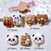 10 Pcs New Cute Cartoon  Little Bear Popsicle Series Resin Scrapbook Diy Jewelry Children Gift Hairpin Accessories A76