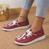 Plus-size Single Shoes Women's 2023 Spring New Star Stripe Low-top Pedaling Women's Shoes