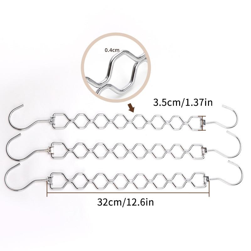 Pacote com 2 Cabides Economizadores de Espaço Para Roupas, Cabide Mágico Dobrável Economizador de Espaço Para Roupas Organizador de Cabide de Metal Com Gancho Giratório de 360°