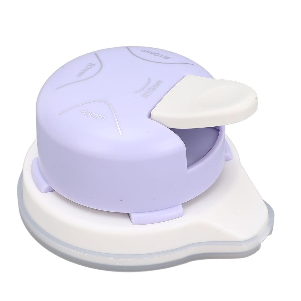 Corner Rounder Punch 4 In 1 Multifunctional Portable Paper Corner Rounder for Handcraft Purple