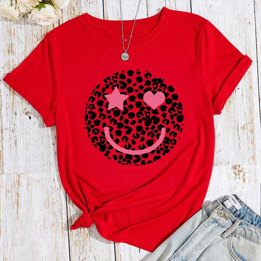 Damen Herren Baumwolle T-Shirt Rundhals Kurzarm T-Shirt Mode Schwarz Weiß Oberteil Bequeme Weiche T-Shirts