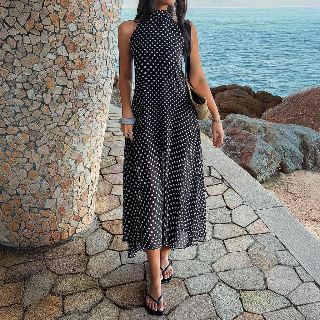Kai Kuo European & American Polka Dot Halter Dress - Spring/Summer 2026 Collection