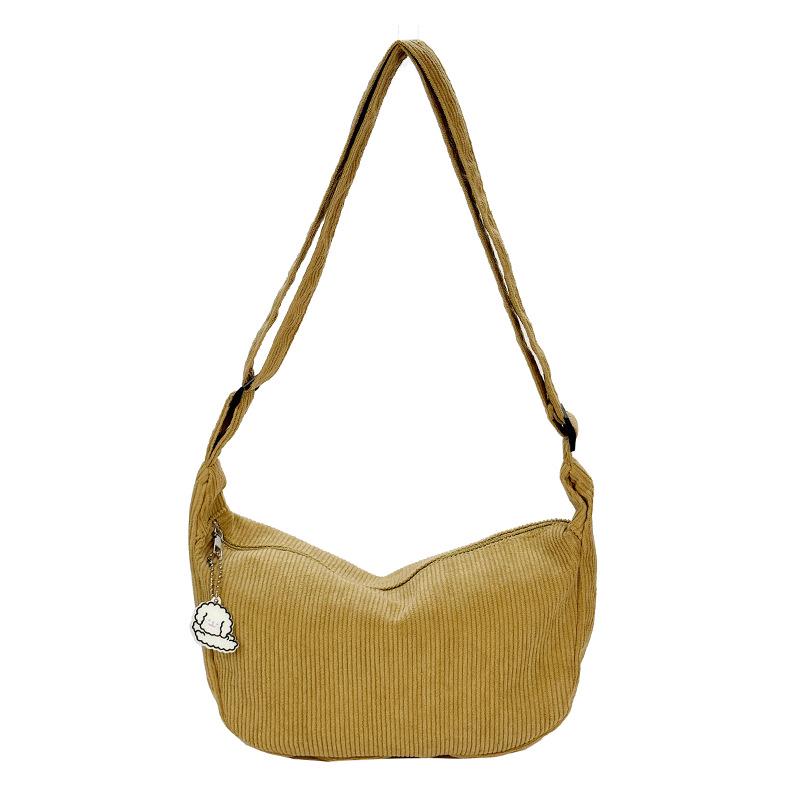 

Women s Corduroy Crossbody Bag - Japanese Style Casual Shoulder Bag
