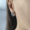 Серебряные серьги с натуральным топазом 6.053ct (2206941)