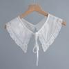 Women Formal Fake Collar Shawl Girls Shirt Removable Flase Collar Small Shawl Scarf Cape Summer Dress White Detachable Collars