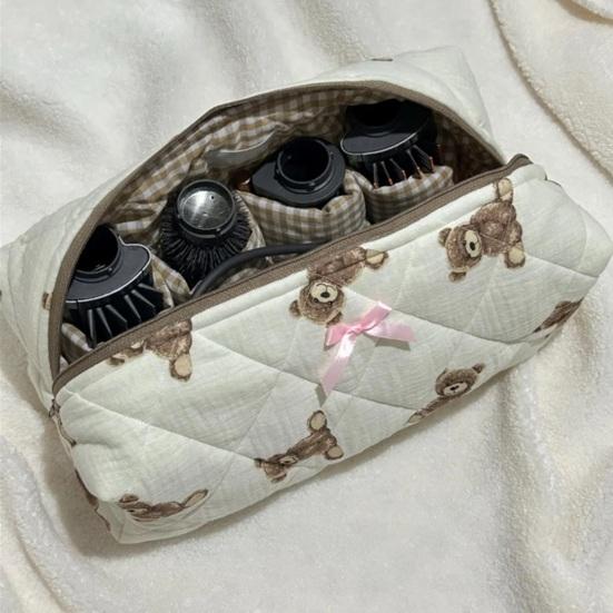 Reseförvaringsväska för hårverktyg Hårtork Locktång Tillbehör Verktygsorganisatör Bärväska Bärbar Multifunktionell Toalettväska Kosmetisk Sminkpåse