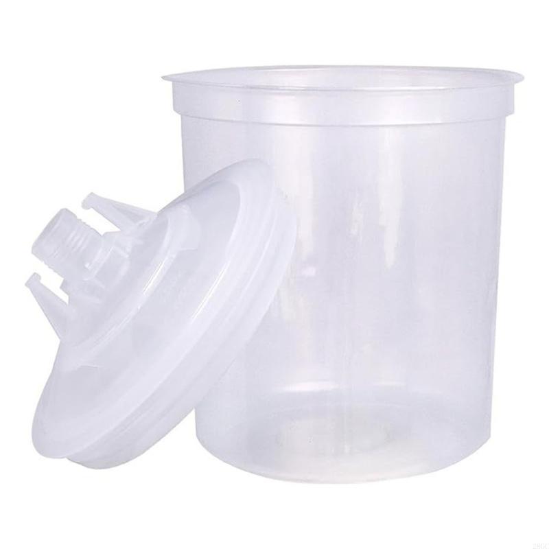 

28GC Paint Mixing Cups with Retaining Rings Automotive Paint Tool Paint Measuring Cups for Easy Measurement & Reduced Waste