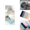 Ultra-absorbierendes Chenille Badezimmerteppich-Set Moderner Schlichter Stil Rutschfeste Badematten