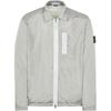 FW22 Metallic Nylon Solid Color Polo Collar Long Sleeve Jacket Men Jacket Pearl-Gray 7715Q0519-V0061