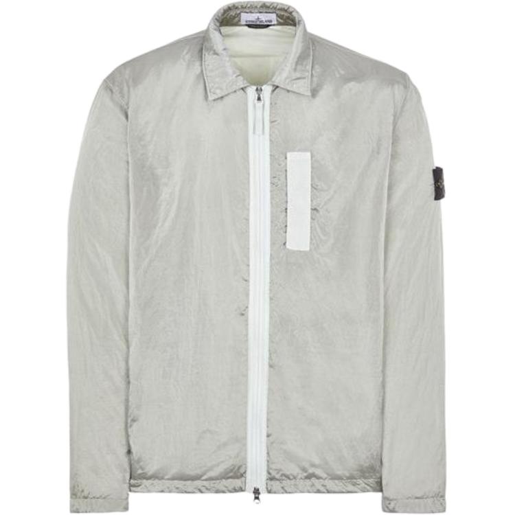 Stone Island FW22 Metālisks neilons Vienkrāsaina