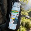 1PC Cowboy Horse Cartoon 750ml Sports Water Bottle Leakproof Straw Lid Outdoor Office Home