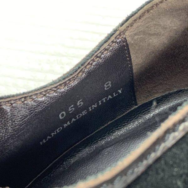 Lanvin Italienische Lederschuhe mit Kappe Schwarz Größe 8 26.5(GEBRAUCHT)