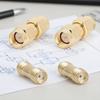 4PCS Golden 2PCS SMA Male to Male Adapter Double Pass Adapter  Antenna Connection