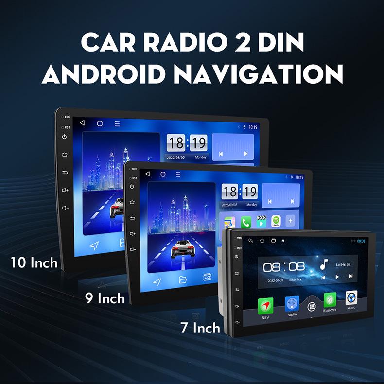 7/9/10-inch Car GPS Navigation with Bluetooth, Wireless CarPlay, Reversing Camera, and Large Touchscreen Display