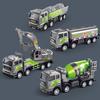 Alloy Engineering Headstock Vehicle Model Excavator Oil Tank Truck Inertia Toy