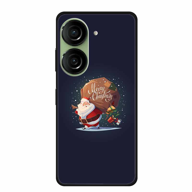 Christmas Phone Case For Asus Zenfone 10 5G AI2302 Cases Soft Silicone For Asus Zenfone 9 AI2202 Shockproof Cover Bumpers Funda