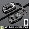 Zinc Alloy Carbon Fiber Car Key Case Cover For Honda Civic 11th Accord CR-V HR-V Pilot Vezel ZR-V -2025 Keychain Accessories