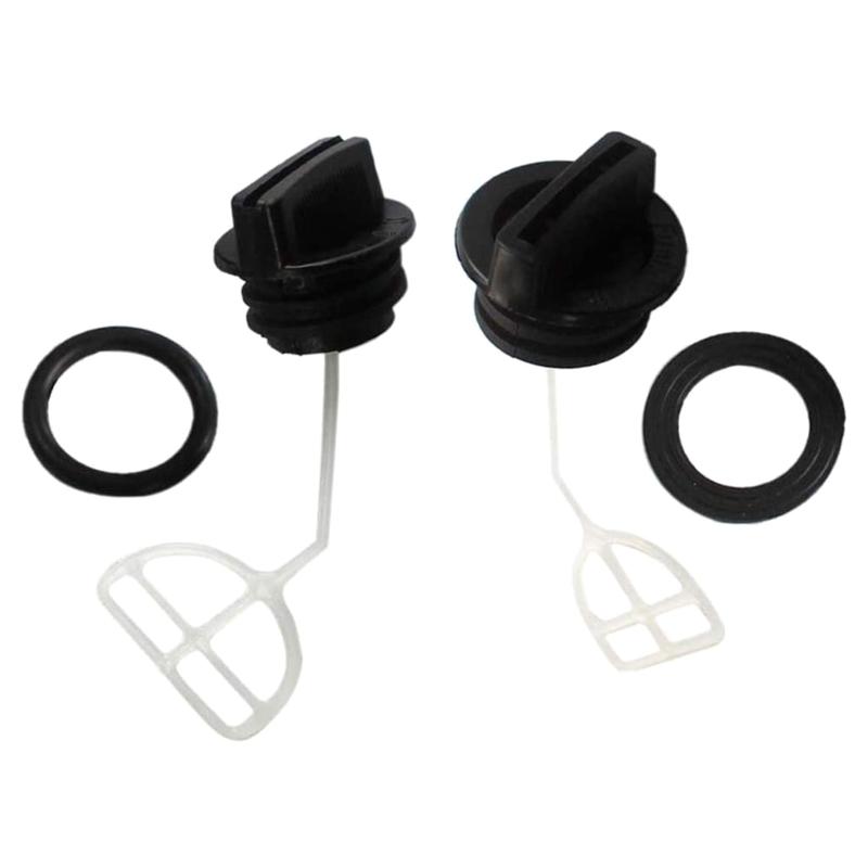2 Pieces Oil Fuel Replacement Cap for Tank Sealing Cover Fuel for Tank Cap Fitting for 5200 4500 5800 45cc 52cc 58cc Rel