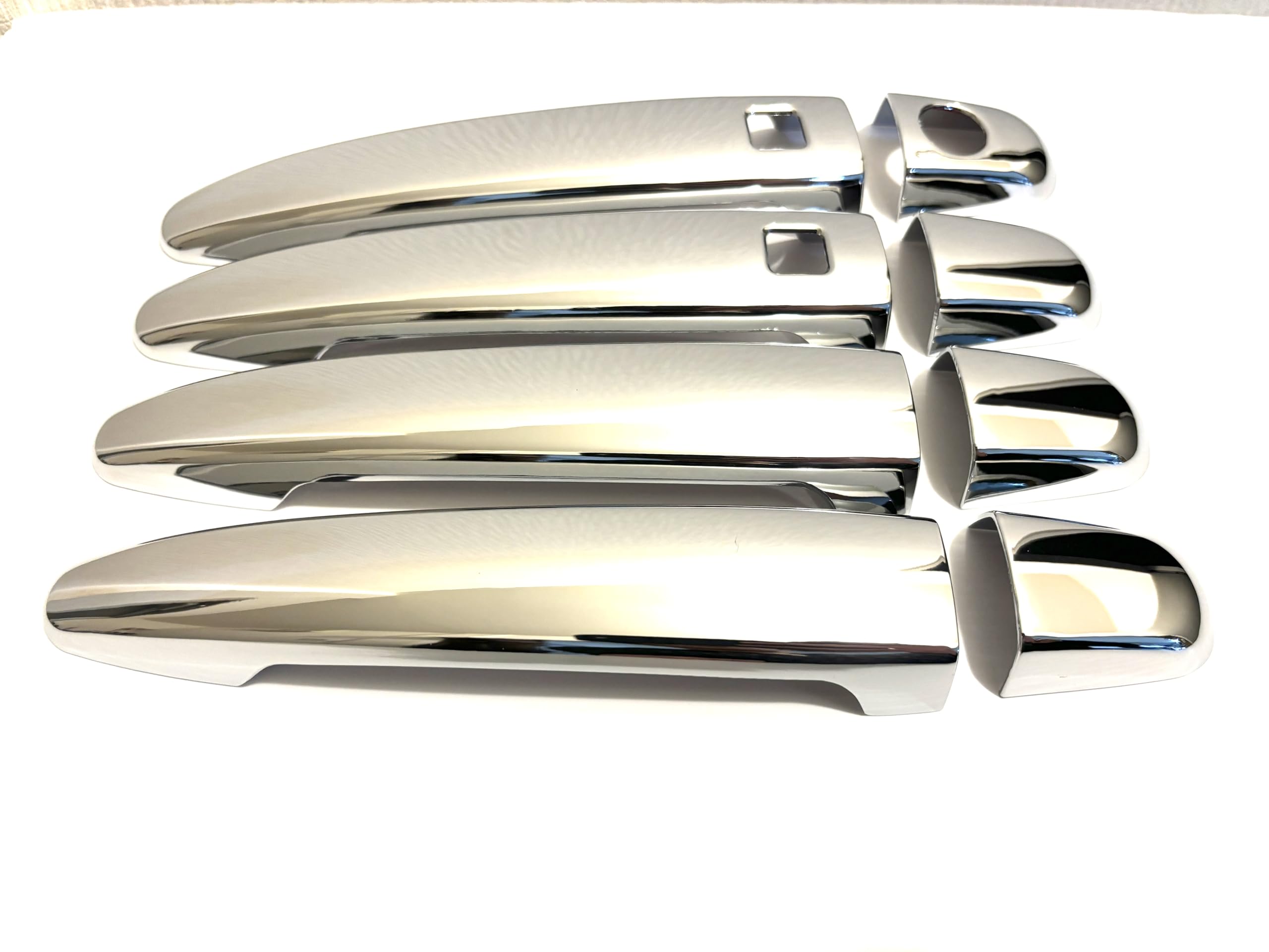 20 Series Door Handle Side Smart Key Door Handle with Mini Cloth Alphard/Vellfire Covers, Garnish, (Plated Covers)