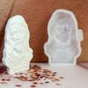 Artistic Holy Father Bust Statue Silicone Casting Mold Cement Gypsum Sculpture DIY Project Supplies Religious Mould