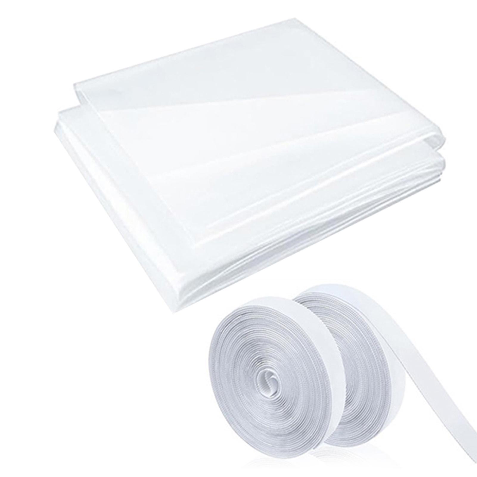 

Зимняя утепленная оконная пленка, прозрачная изоляционная пленка, комплект ветрозащитной оконной термопленки для дома, спальни 47 X 63 in белый