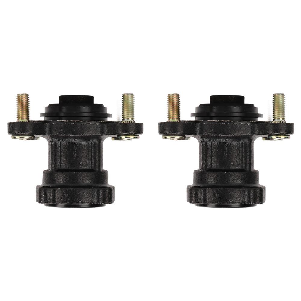 2Pcs 4 Stud Front Wheel Hub Assembly Steel Alloy ATV Wheel Rim Hub Go Kart Wheel Hub For ATV