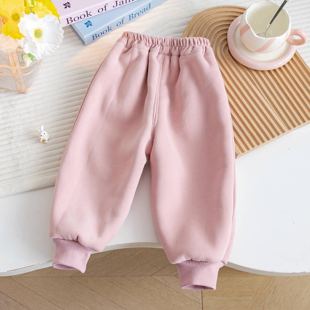 Mädchen Niedliche Cartoon Kaninchen Stickerei Sweatpants Kinder Lässige Sporthose Lange Hosen Kinderkleidung
